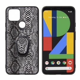 Kryty Na Mobil Na Google Pixel 5 Prstencový Držák Ve Stylu Hada