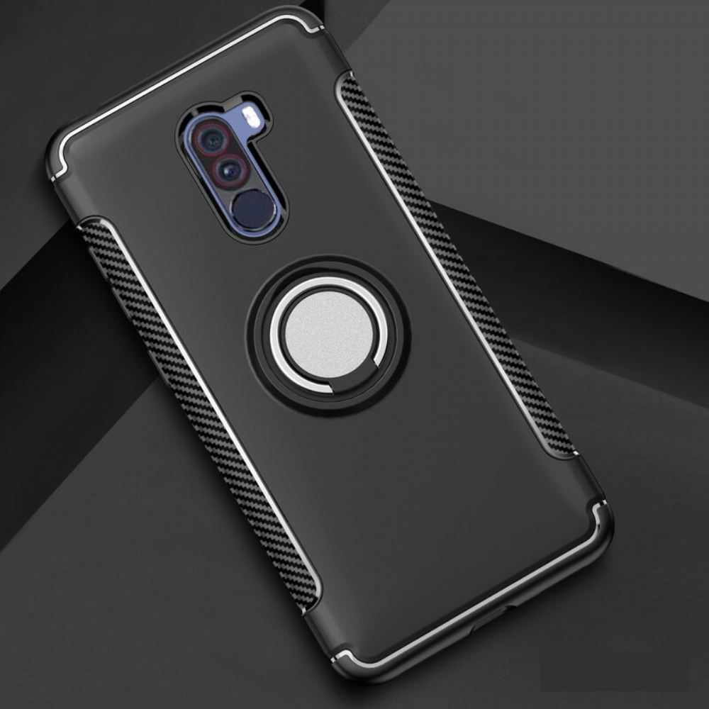 Kryt Na Pocophone F1 Magnetický Kroužek Z Uhlíkových Vláken