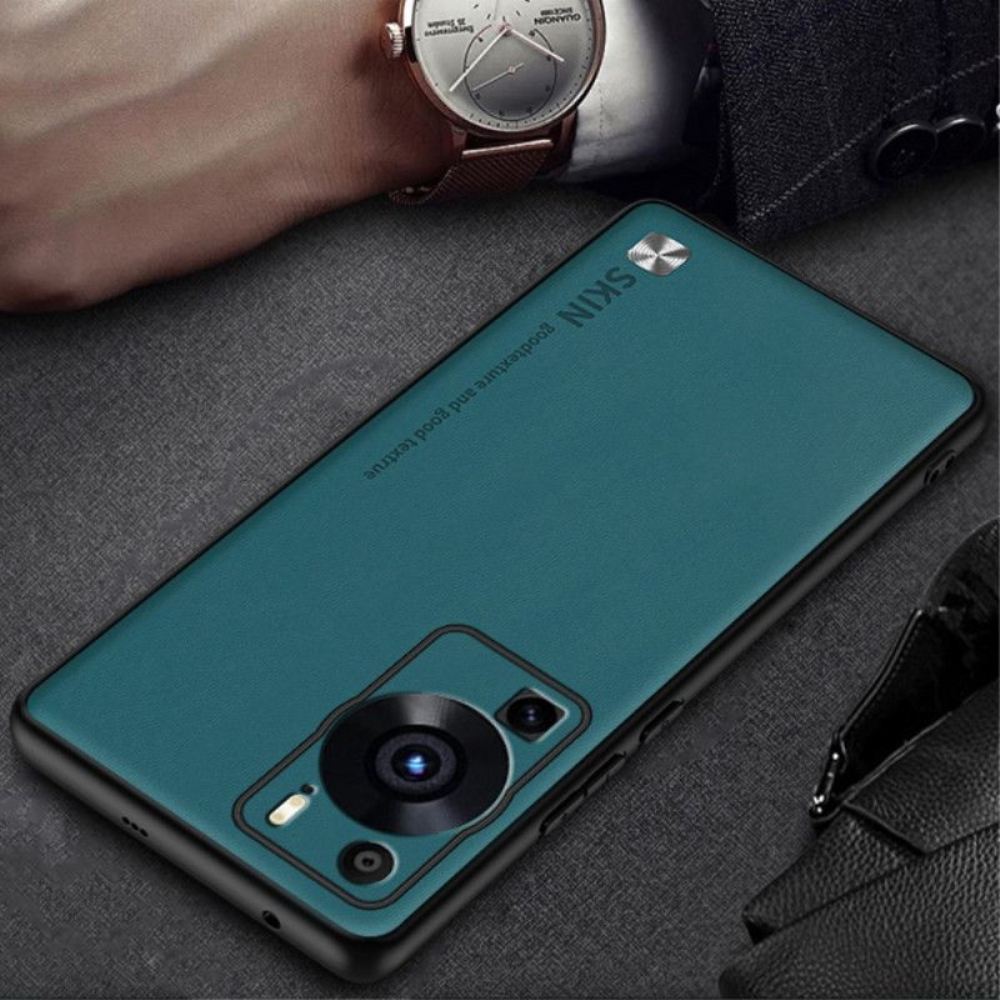 Kryt Na Huawei P60 Pro Kůže Z Umělé Kůže