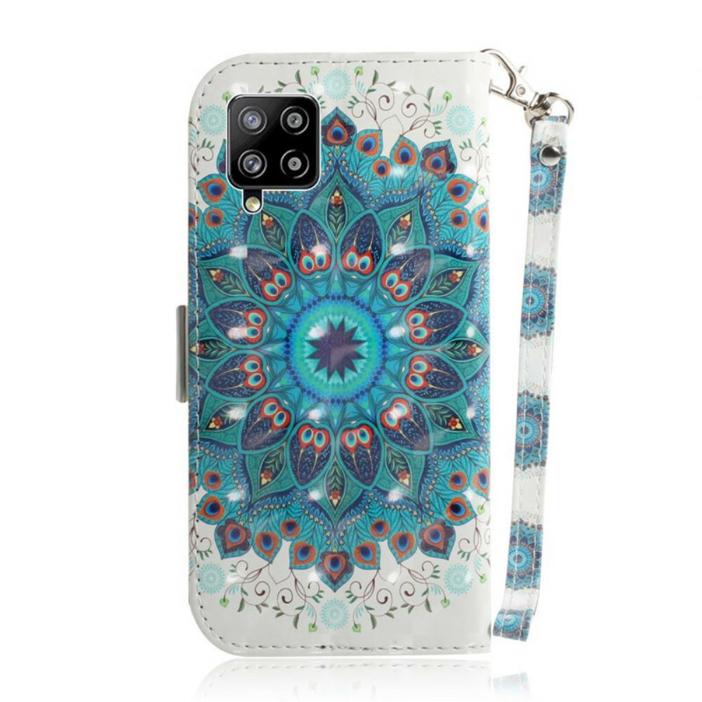 Flipové Pouzdro Na Samsung Galaxy A42 5G Na Lana Mistrovská Strappy Mandala