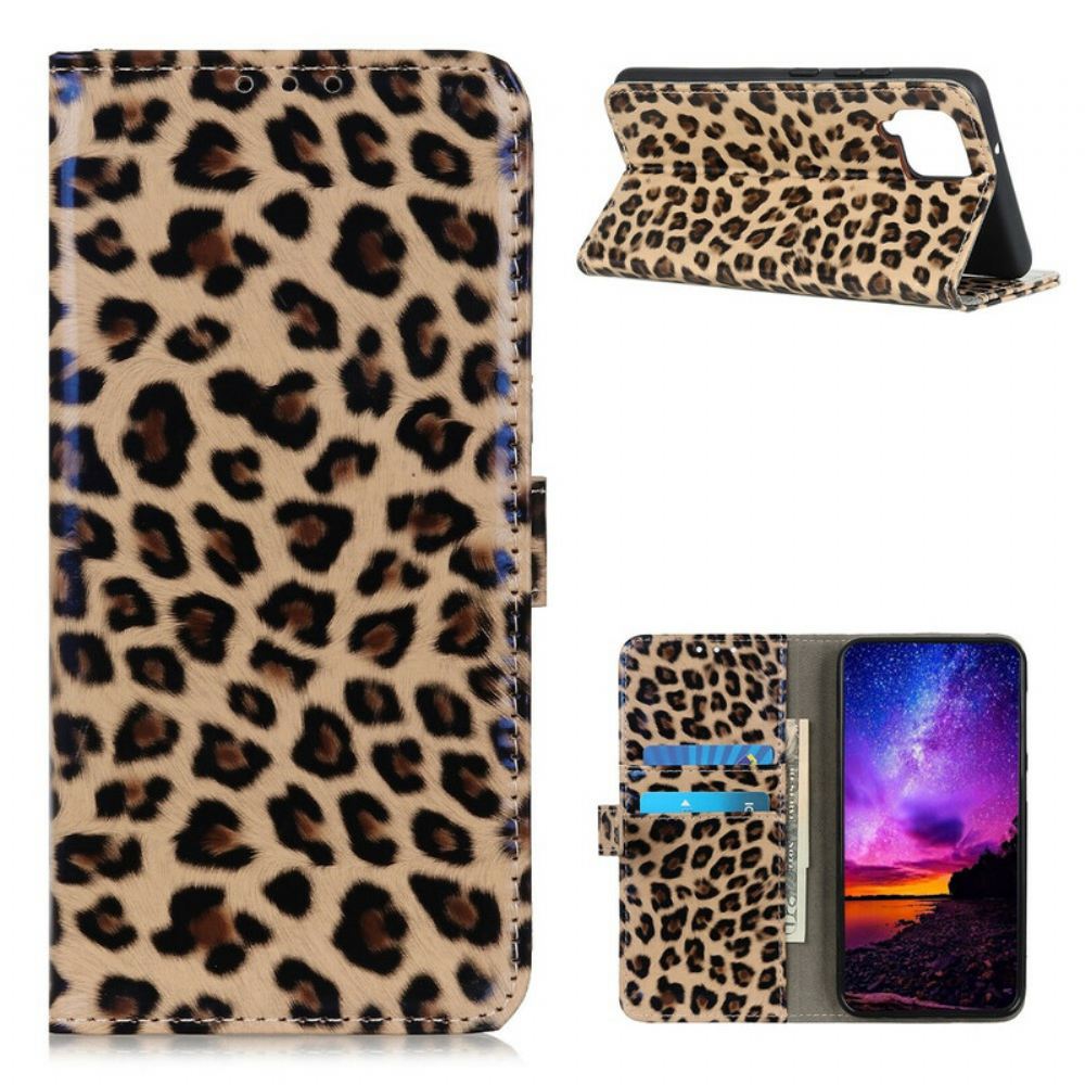 Flipové Pouzdro Na Samsung Galaxy A42 5G Leopard