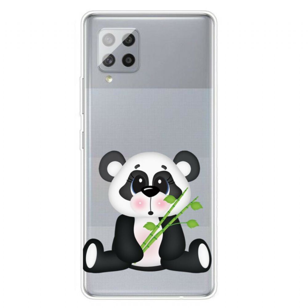 Kryt Na Samsung Galaxy A42 5G Transparentní Smutná Panda