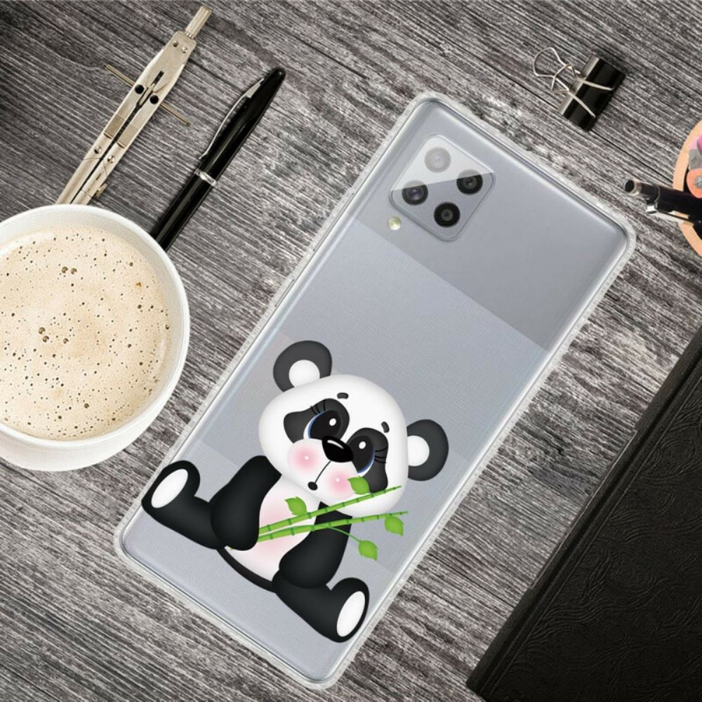 Kryt Na Samsung Galaxy A42 5G Transparentní Smutná Panda