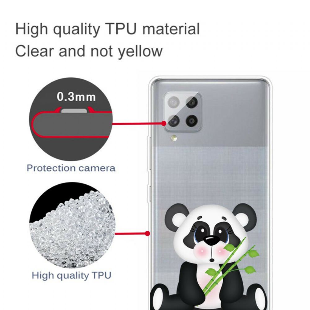 Kryt Na Samsung Galaxy A42 5G Transparentní Smutná Panda