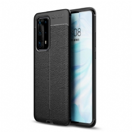 Kryt Na Huawei P40 Pro Plus Flexibilní Textura Uhlíkových Vláken