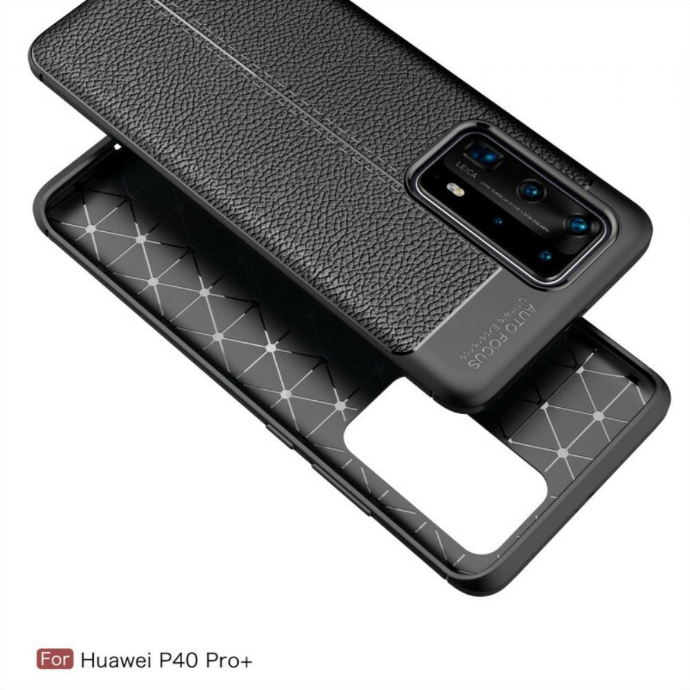 Kryt Na Huawei P40 Pro Plus Flexibilní Textura Uhlíkových Vláken