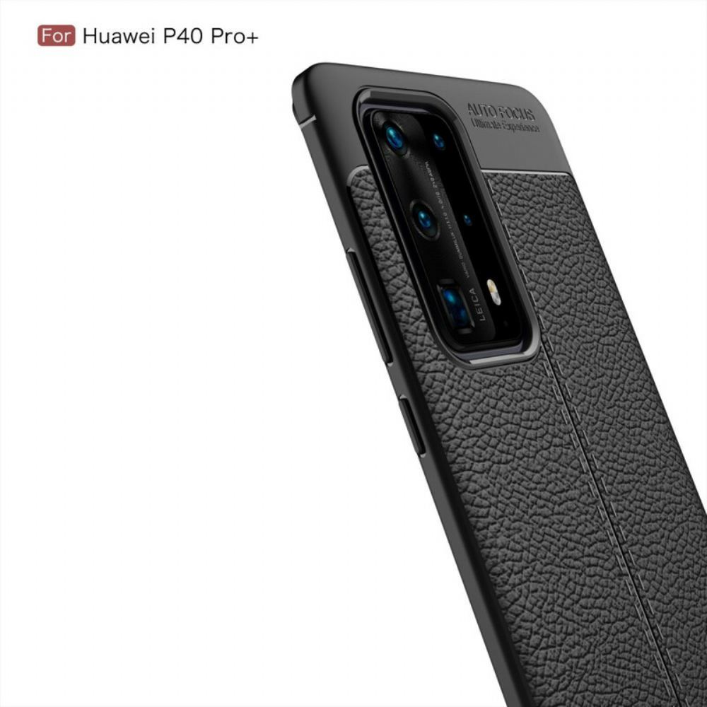 Kryt Na Huawei P40 Pro Plus Flexibilní Textura Uhlíkových Vláken