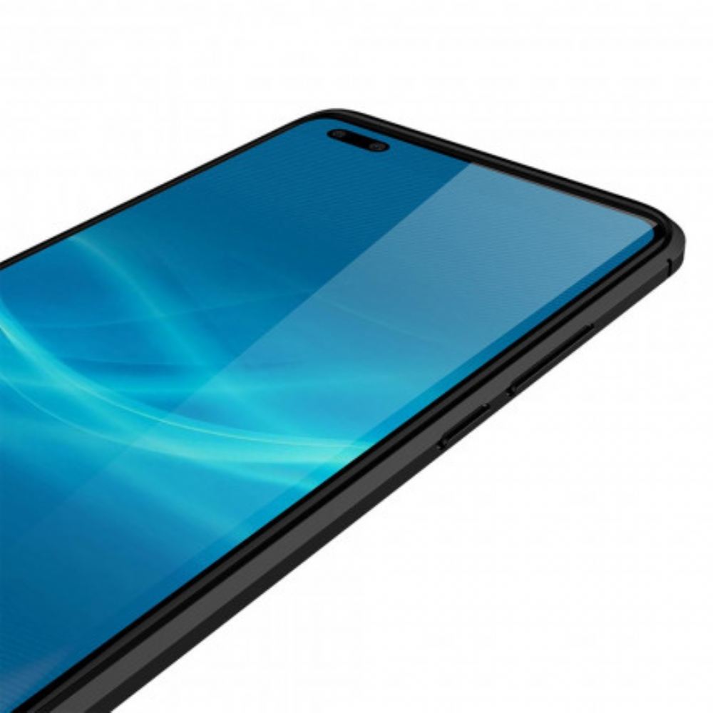 Kryt Na Huawei Mate 40 Pro Dvouřadý Kožený Efekt Litchi