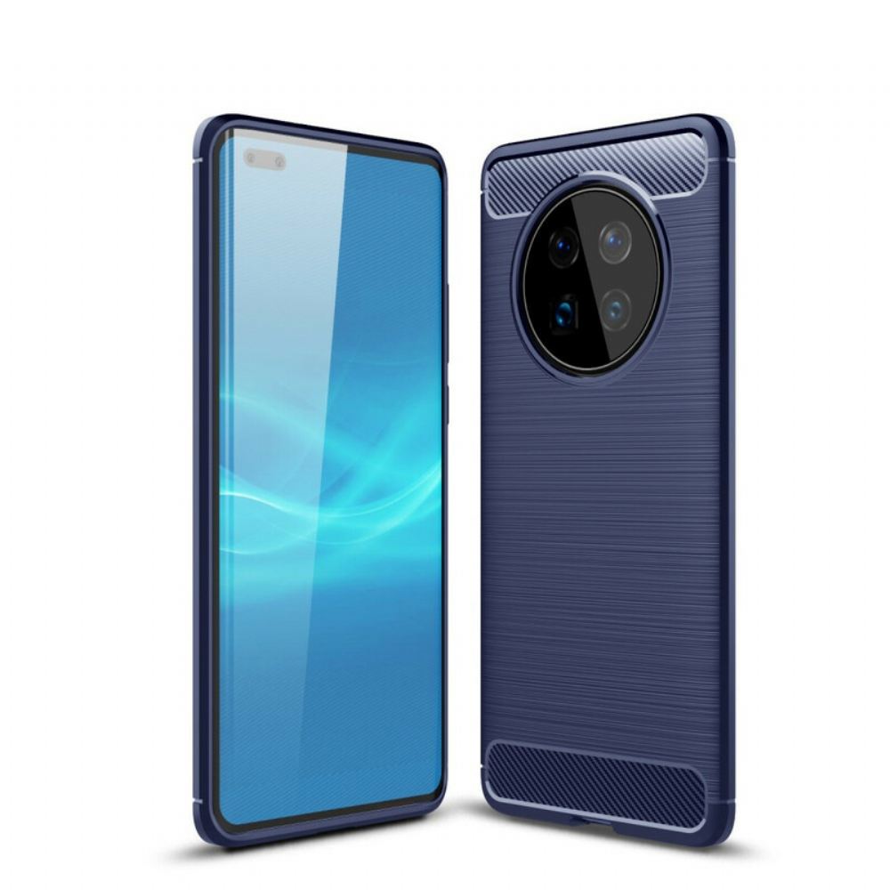 Kryt Na Huawei Mate 40 Pro Kartáčované Uhlíkové Vlákno