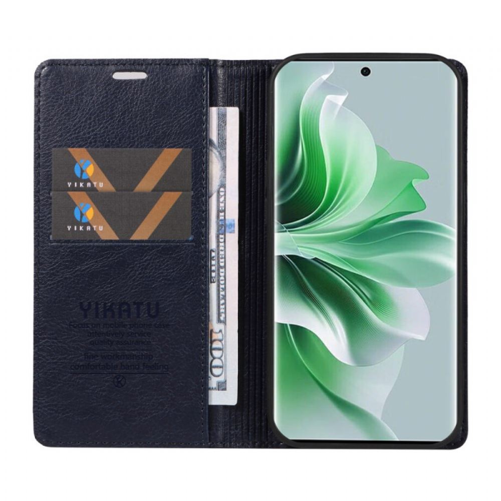 Kožené Pouzdro Folio Oppo Reno 11 Pro 5g Vintage Yikatu