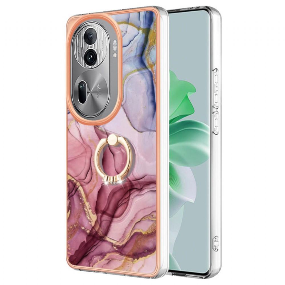 Kryt Oppo Reno 11 Pro 5g Mramorový Podpůrný Kroužek