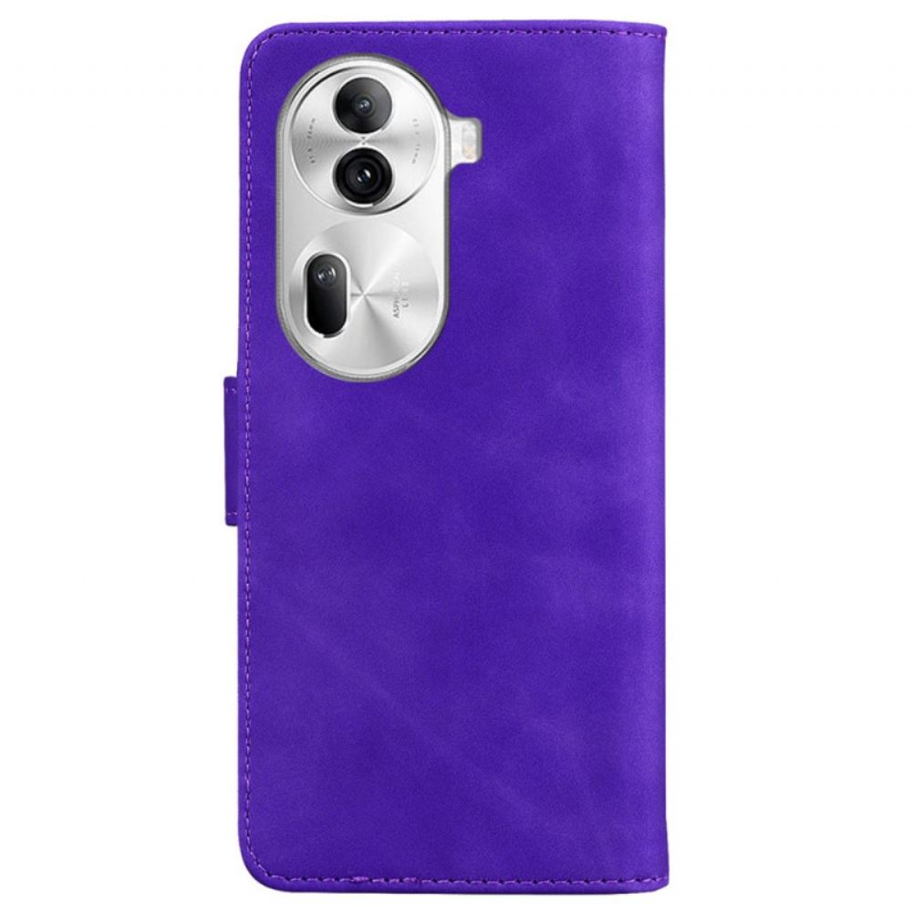 Peněženková Pouzdra Oppo Reno 11 Pro 5g Kryty Na Mobil Couture Leather Effect