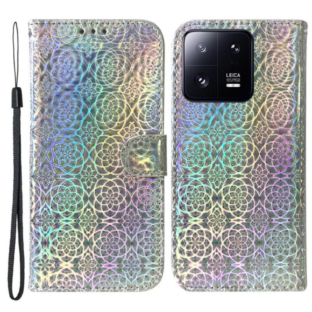 Flipové Pouzdro Na Xiaomi 13 Pro Na Lana Strappy Disco Styl