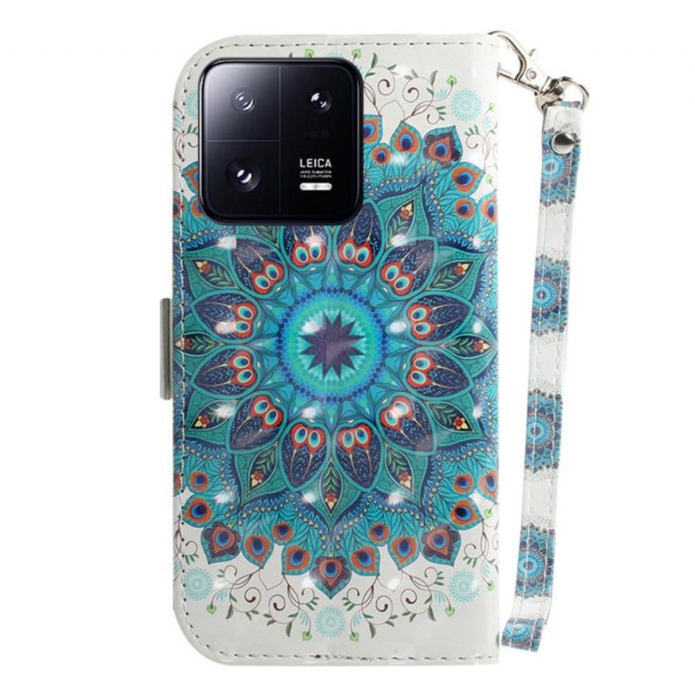 Flipové Pouzdro Na Xiaomi 13 Pro Na Lana Strappy Mandala