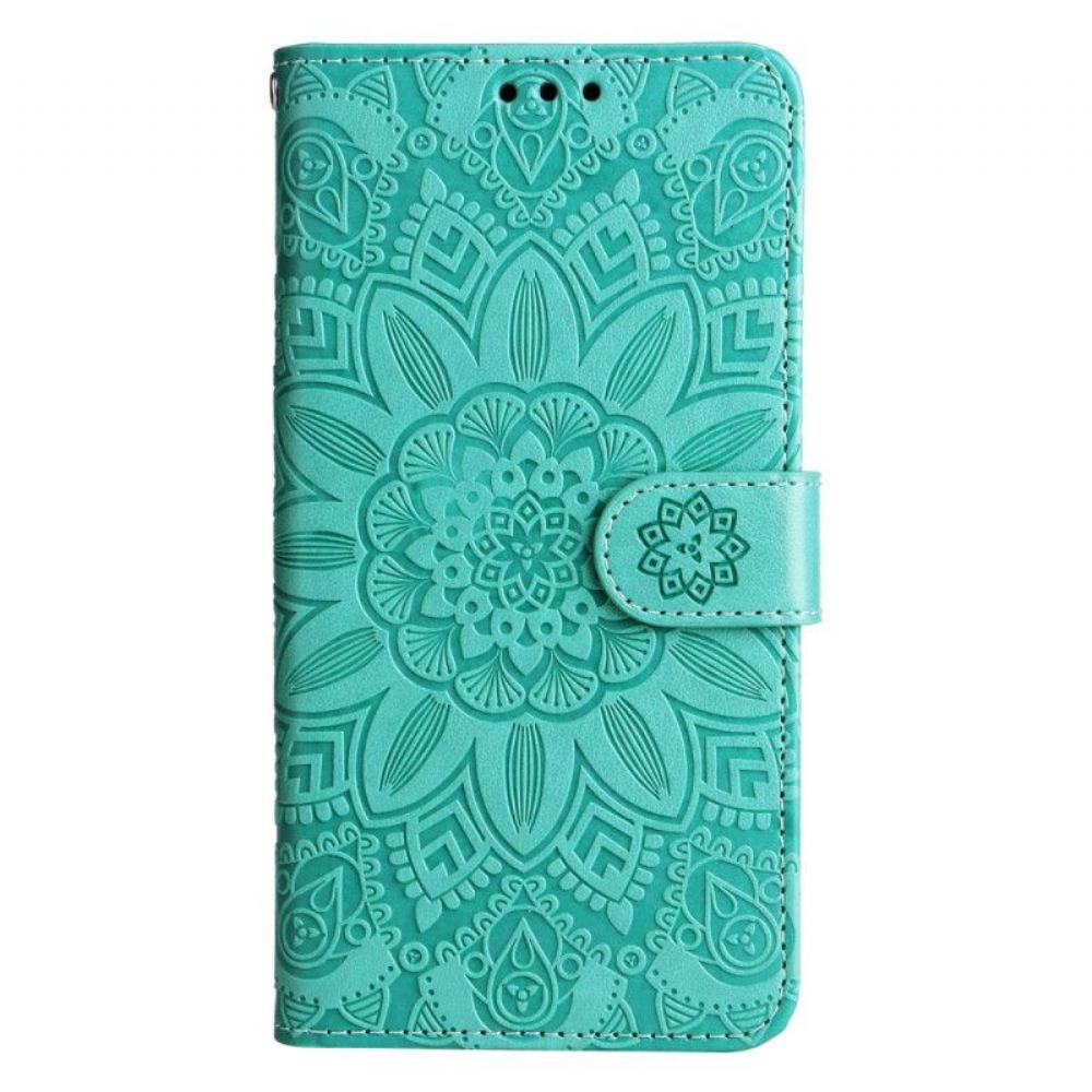 Flipové Pouzdro Na Xiaomi 13 Pro Mandala Sun S Šňůrkou