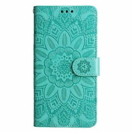 Flipové Pouzdro Na Xiaomi 13 Pro Mandala Sun S Šňůrkou