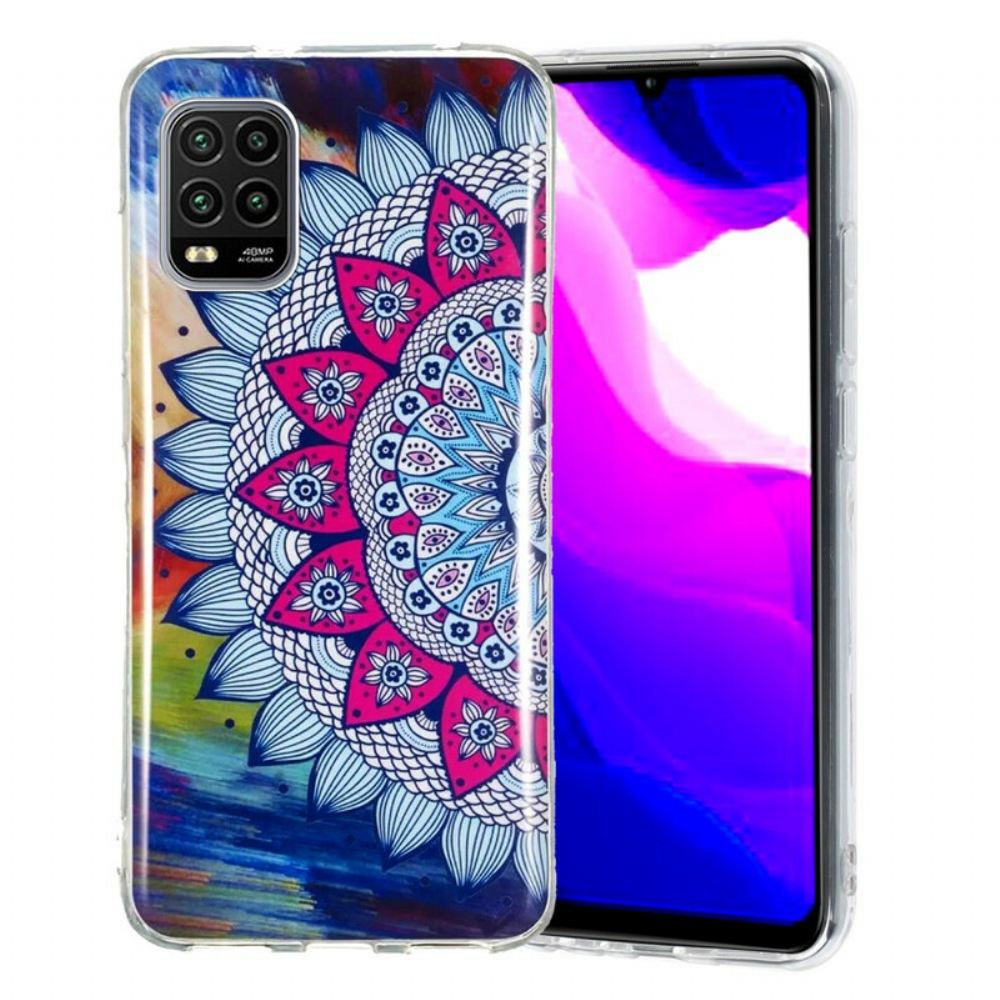 Kryt Na Xiaomi Mi 10 Lite Fluorescenční Barevná Mandala