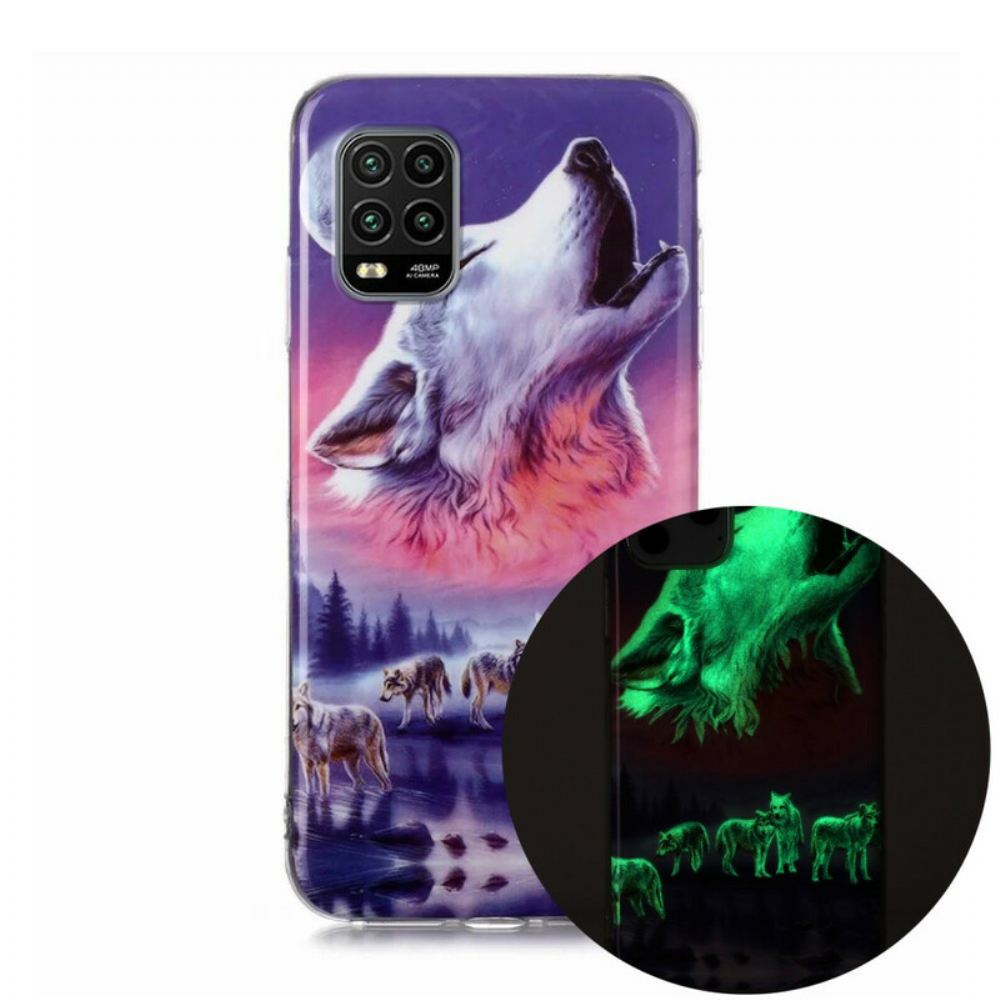 Kryt Na Xiaomi Mi 10 Lite Fluorescenční Série Wolf