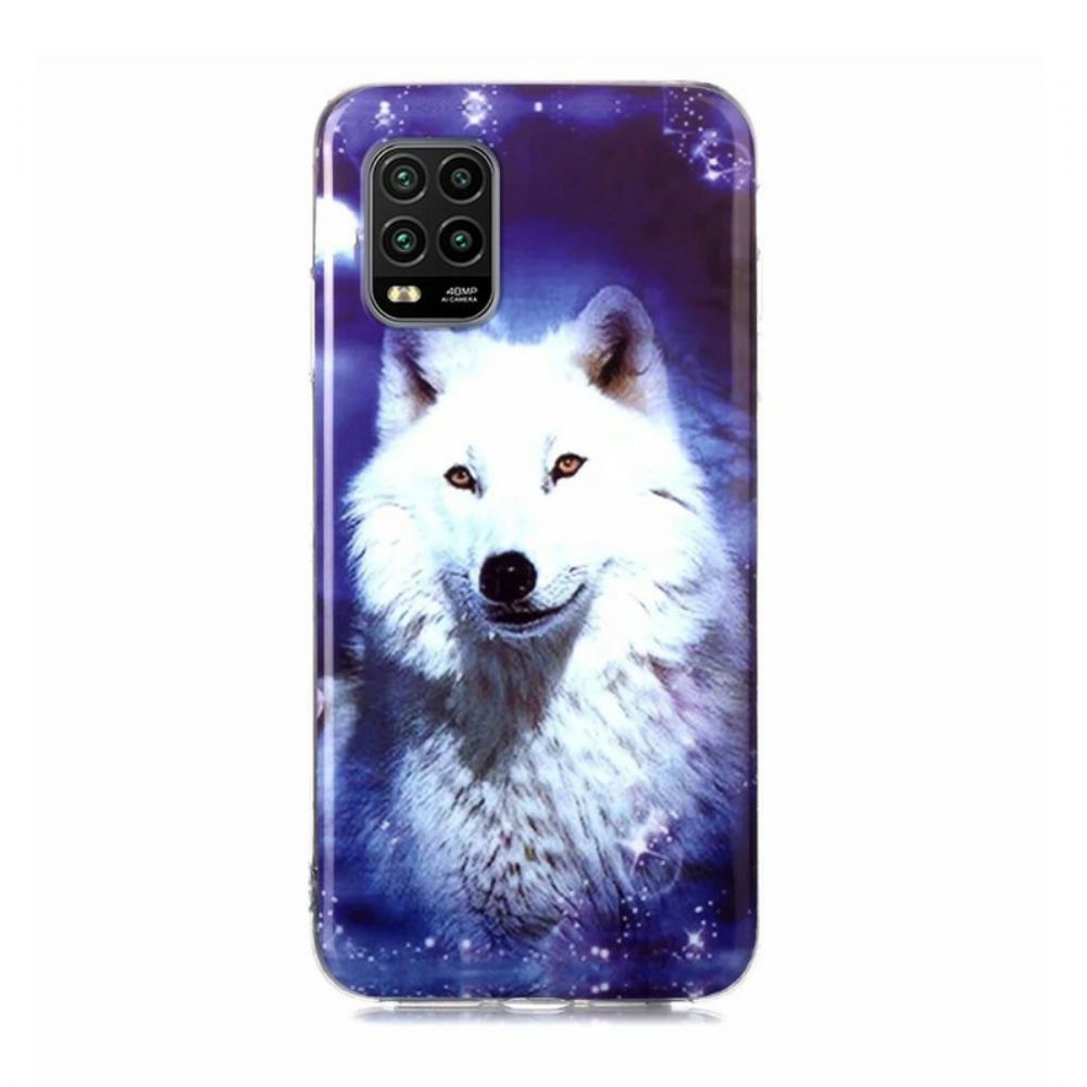 Kryt Na Xiaomi Mi 10 Lite Fluorescenční Série Wolf