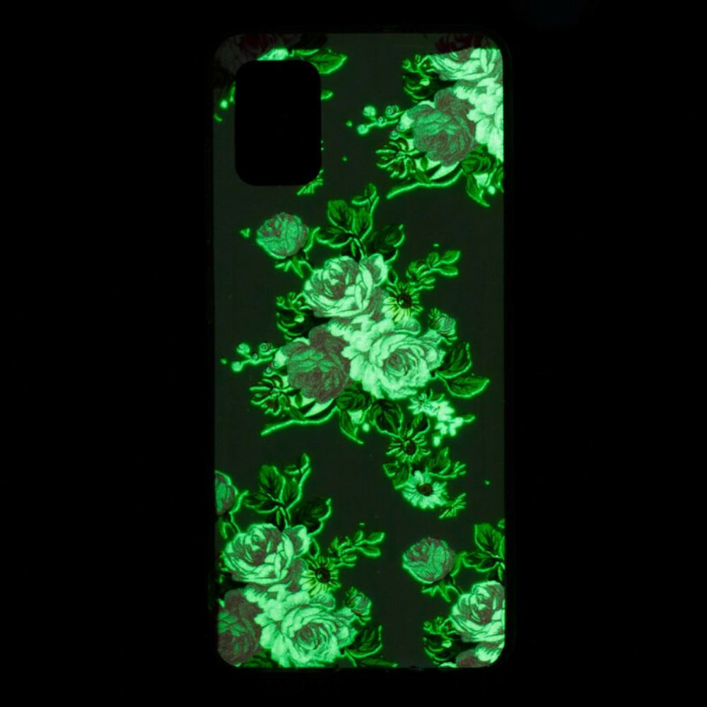 Kryty Na Mobil Na Xiaomi Mi 10 Lite Fluorescenční Květiny Liberty