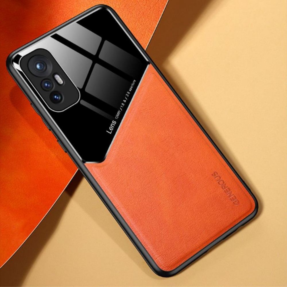 Kryty Na Mobil Na Xiaomi 12 / 12X Efekt Magnetické Kůže