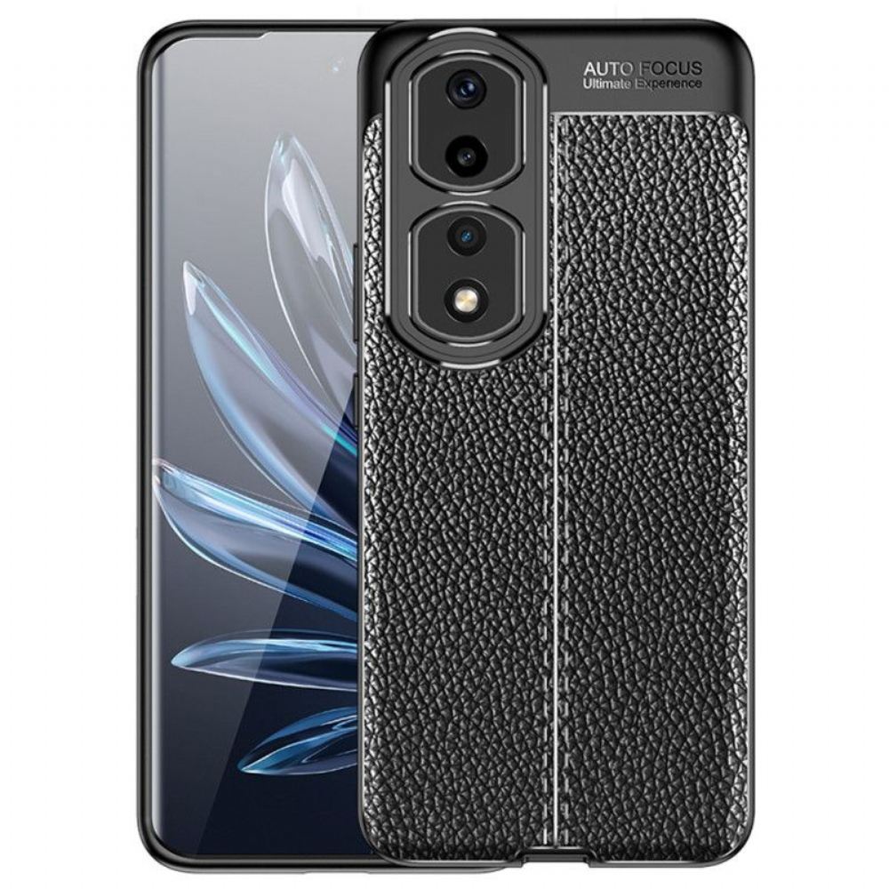 Kryt Na Honor 90 Pro Efekt Kůže Litchi S Dvojitou Linií