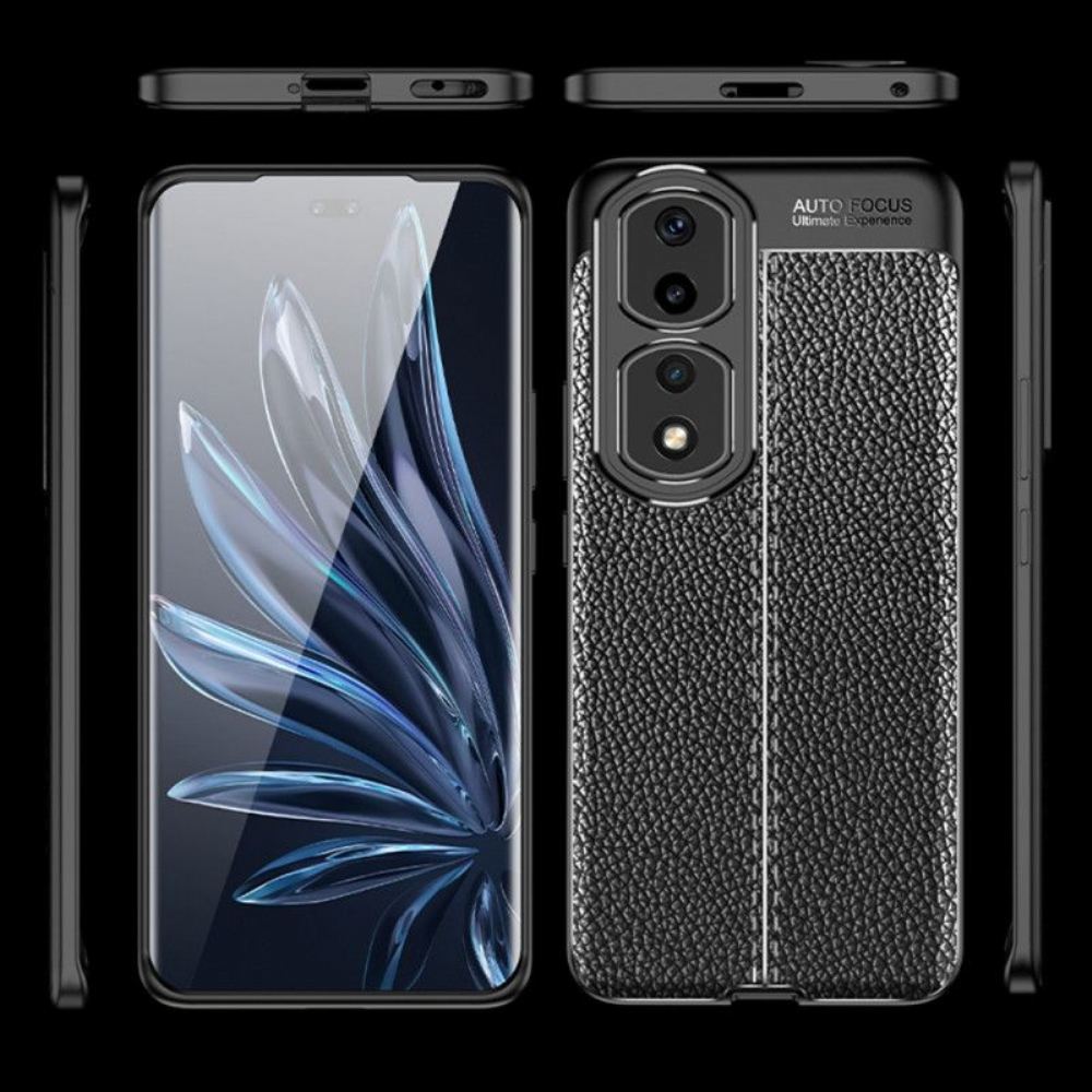 Kryt Na Honor 90 Pro Efekt Kůže Litchi S Dvojitou Linií