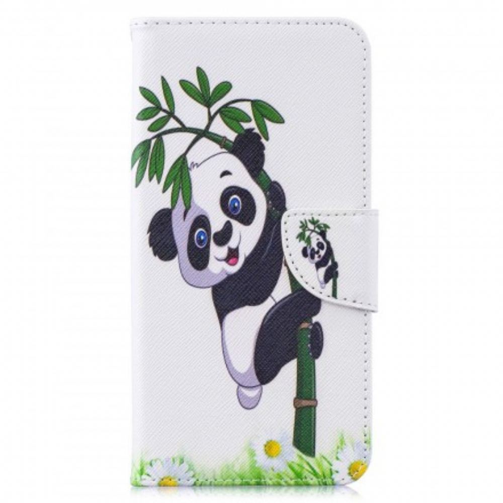 Flipové Pouzdro Na Huawei Y7 2019 Panda Na Bambusu