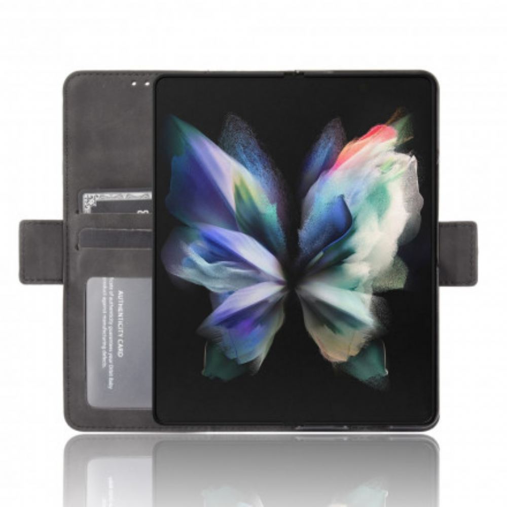 Flipové Pouzdro Na Samsung Galaxy Z Fold 3 5G Multi-card První Třídy