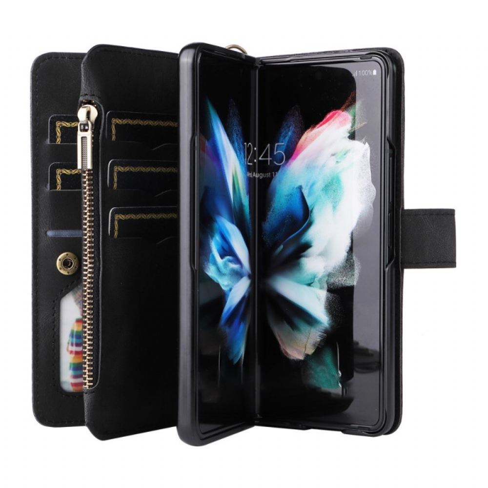 Flipové Pouzdro Na Samsung Galaxy Z Fold 3 5G Multifunkční Držák Karty