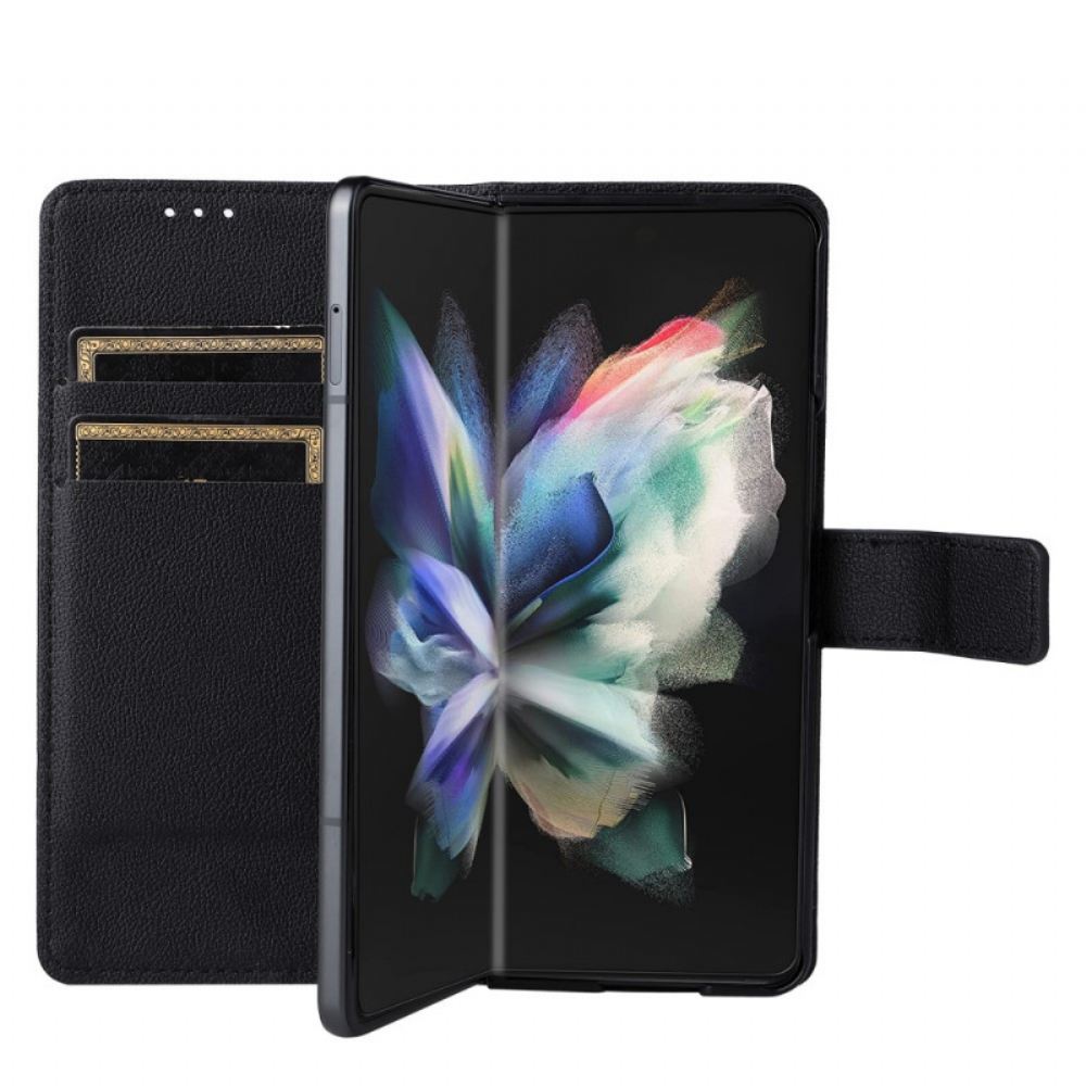 Flipové Pouzdro Na Samsung Galaxy Z Fold 3 5G Styl Vintage Kůže