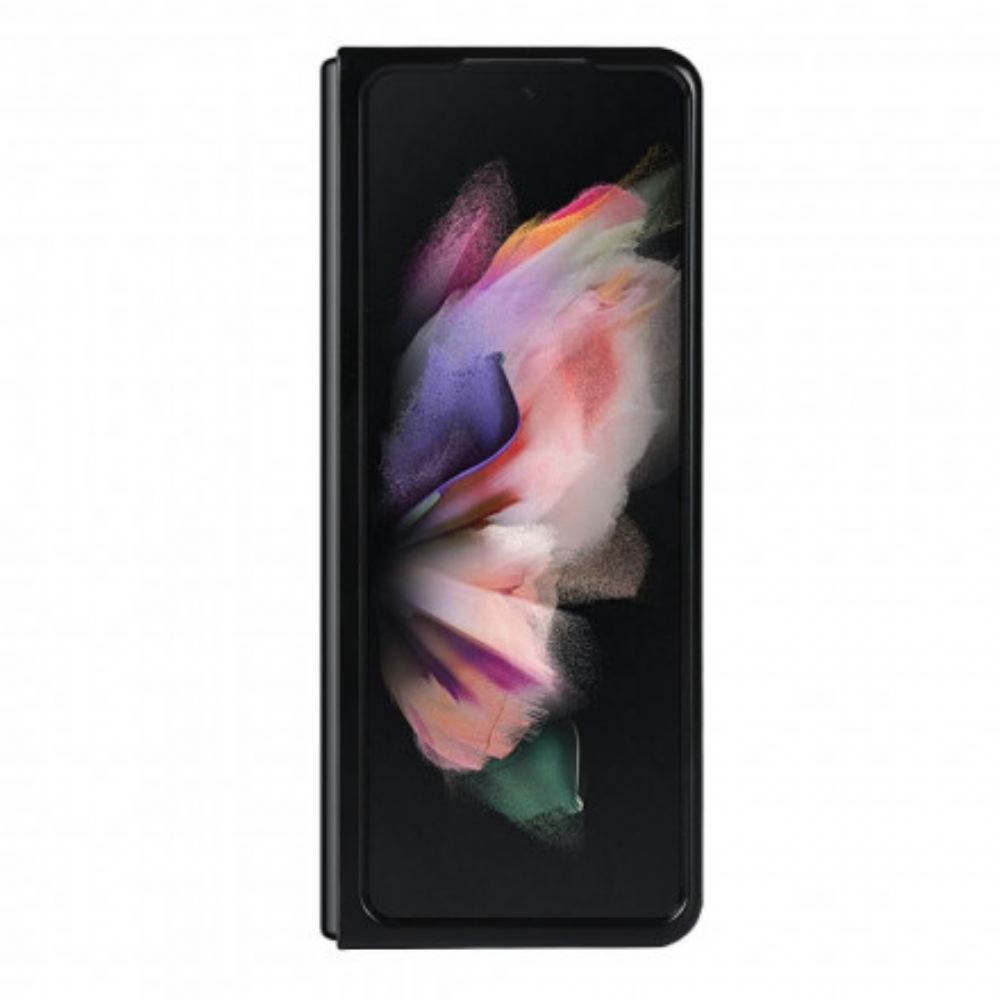 Kryt Na Samsung Galaxy Z Fold 3 5G Kožená Podložka Litchi