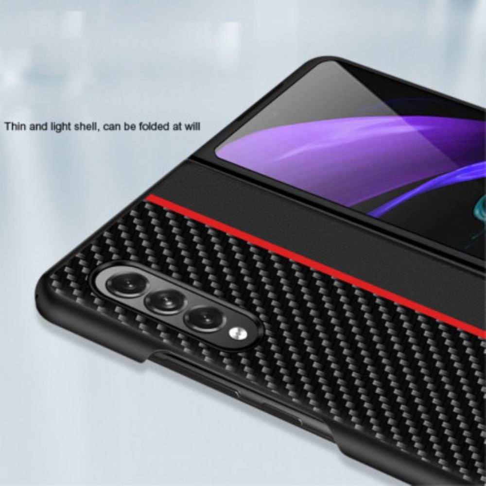 Kryt Na Samsung Galaxy Z Fold 3 5G Line Carbon Fiber