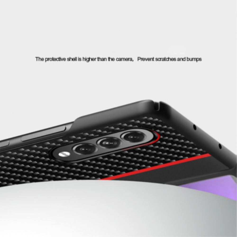 Kryt Na Samsung Galaxy Z Fold 3 5G Line Carbon Fiber