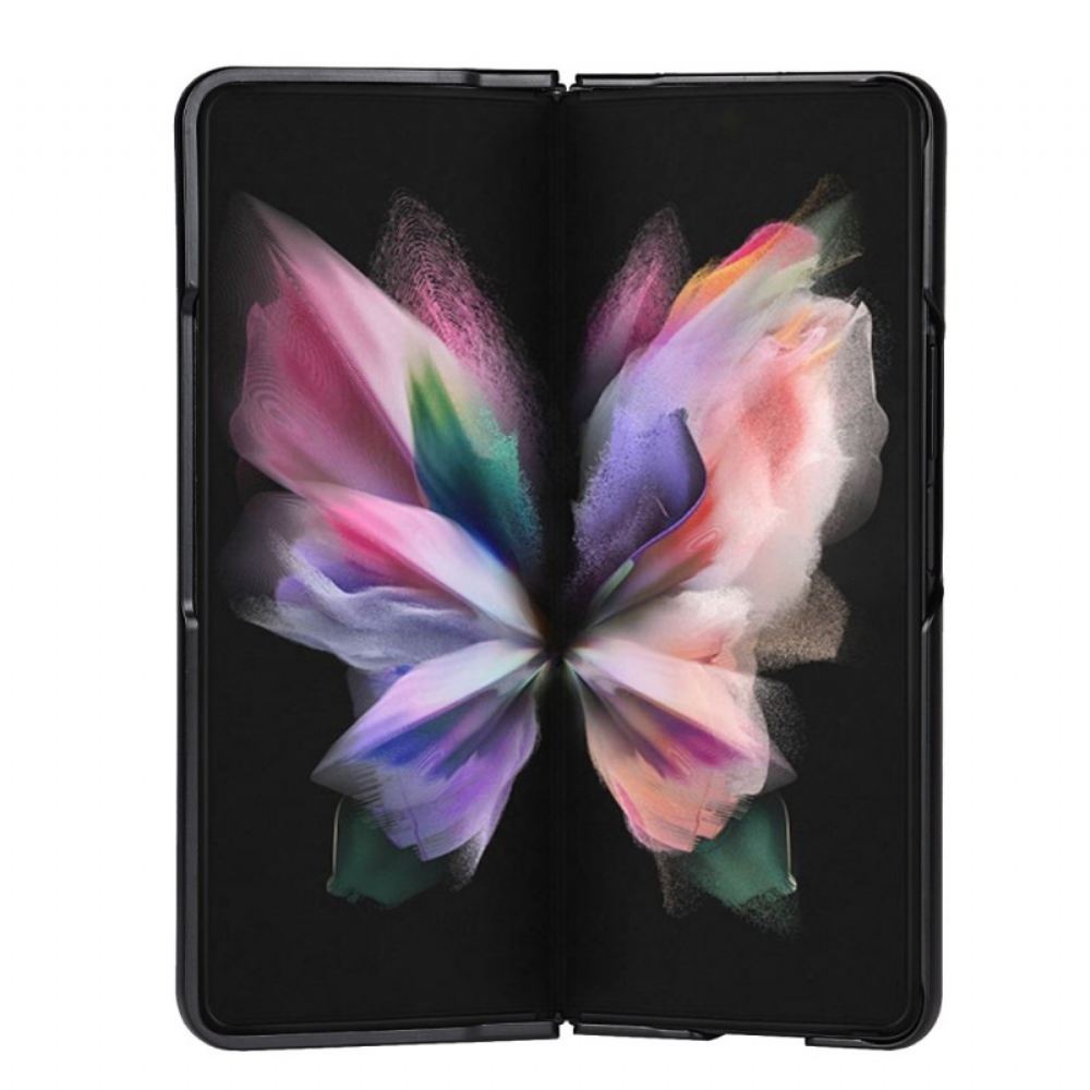 Kryt Na Samsung Galaxy Z Fold 3 5G Originální Kožený Držák Doteku Litchi