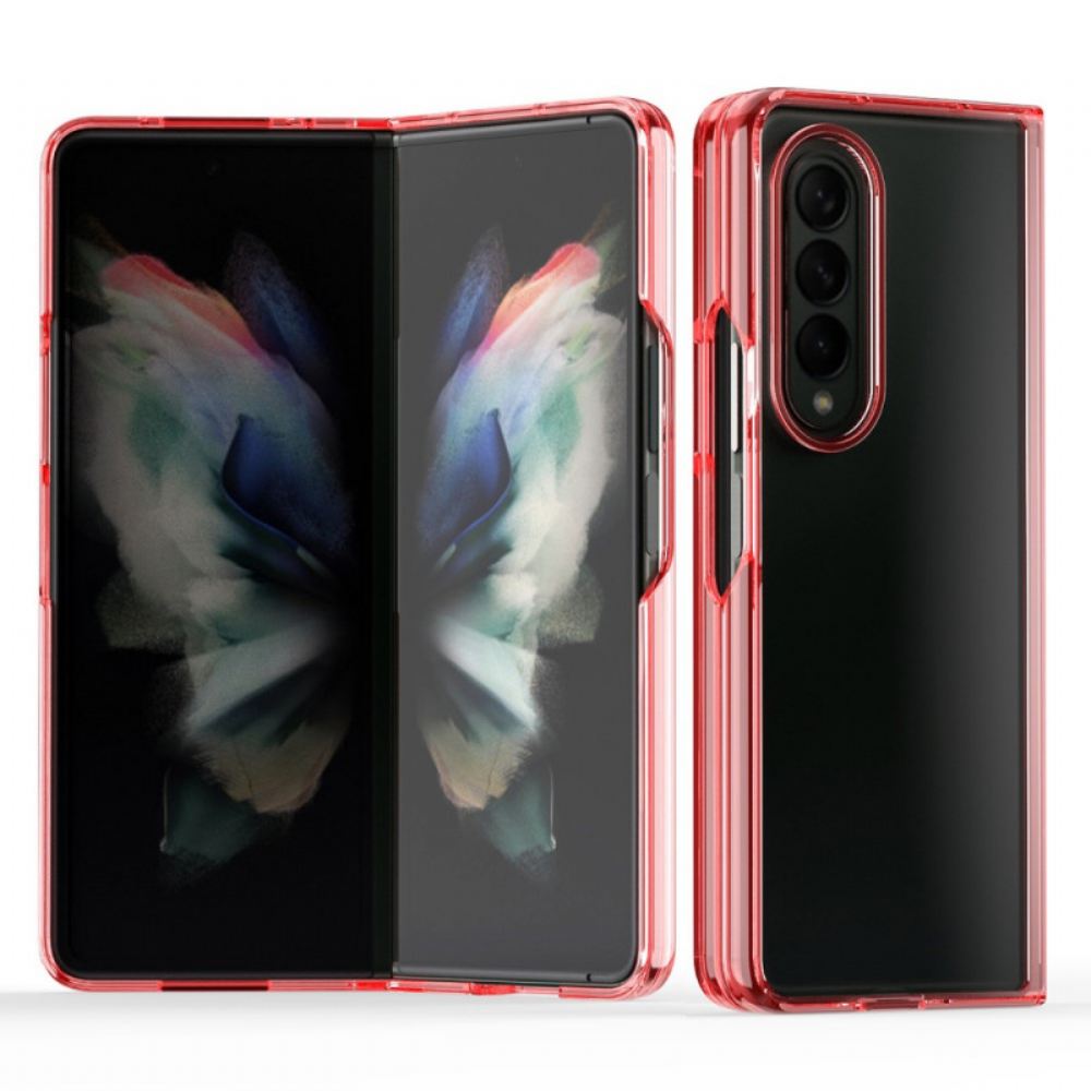 Kryt Na Samsung Galaxy Z Fold 3 5G Průhledné Barevné Okraje