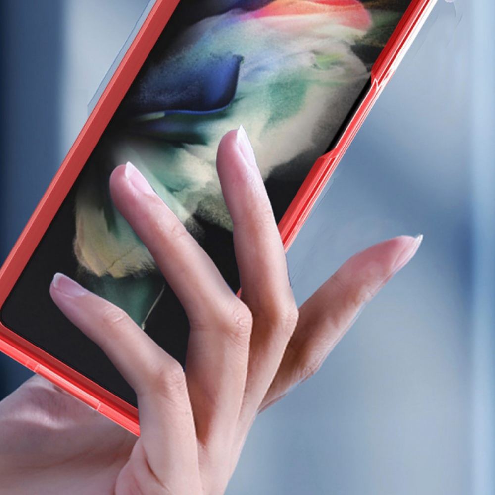 Kryt Na Samsung Galaxy Z Fold 3 5G Průhledné Barevné Okraje