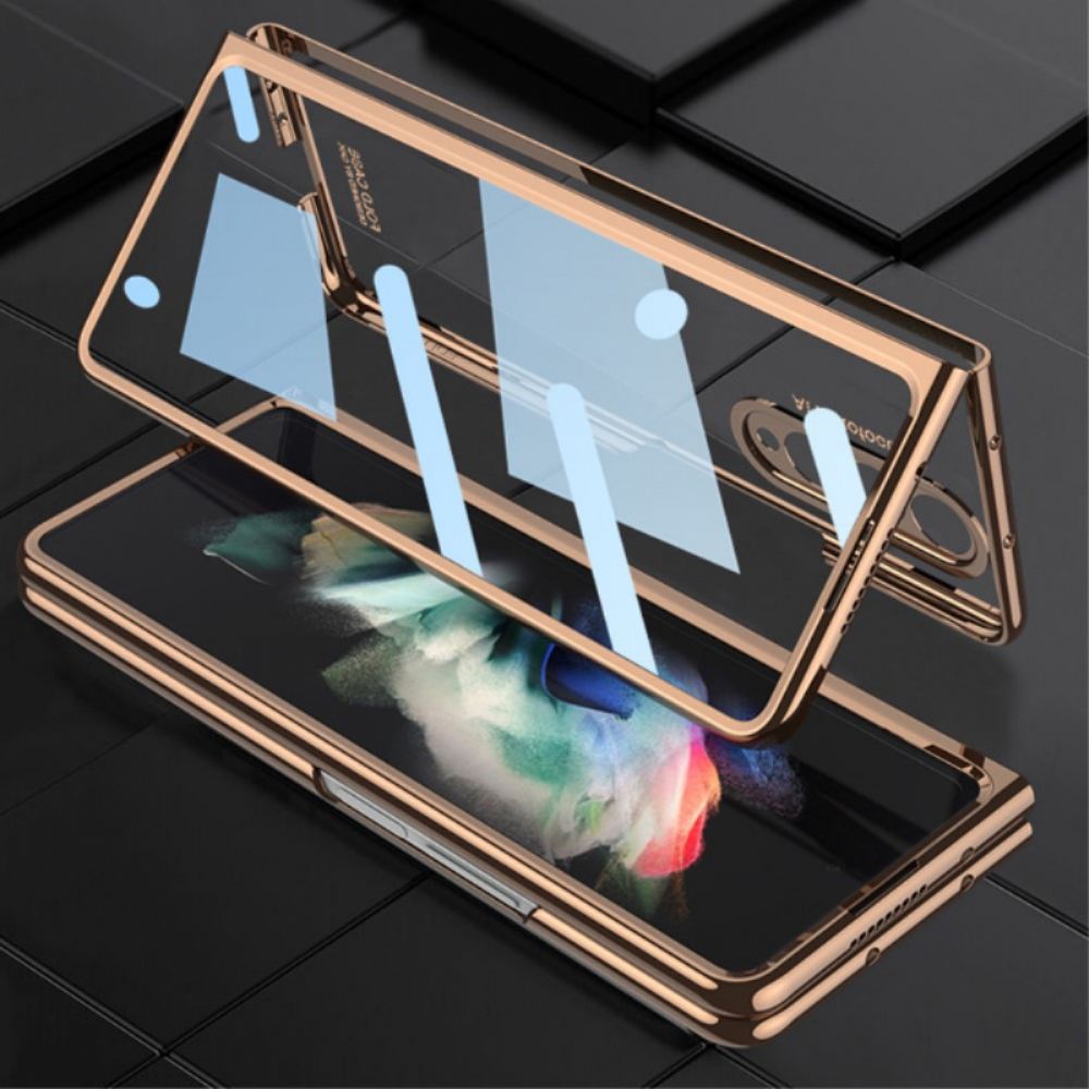 Kryt Na Samsung Galaxy Z Fold 3 5G Transparentní S Držákem Stylusu Gkk