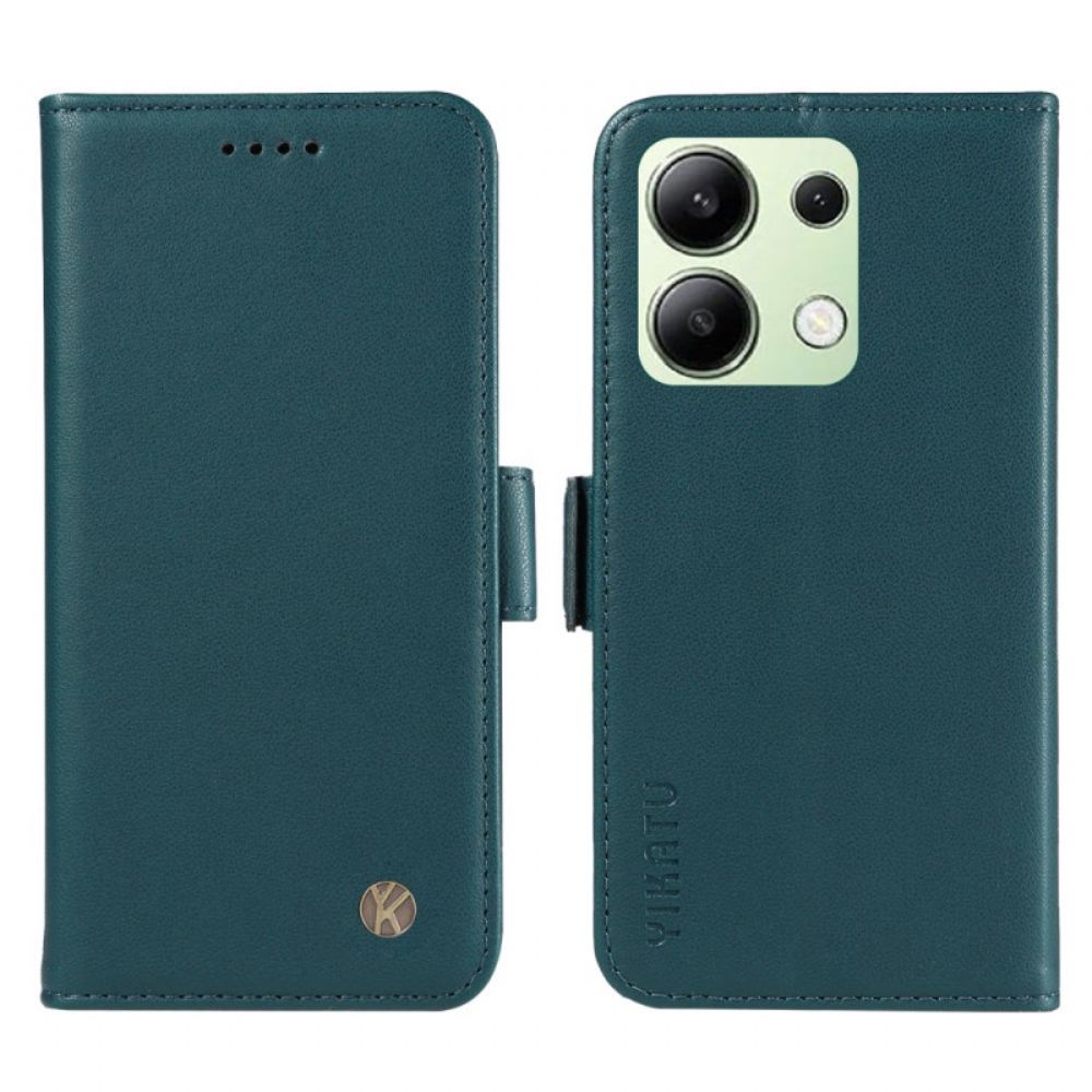 Kožené Pouzdro Folio Xiaomi Redmi Note 13 4g Yikatu