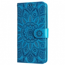 Peněženková Pouzdra Xiaomi Redmi Note 13 4g Květinová Mandala S Popruhem