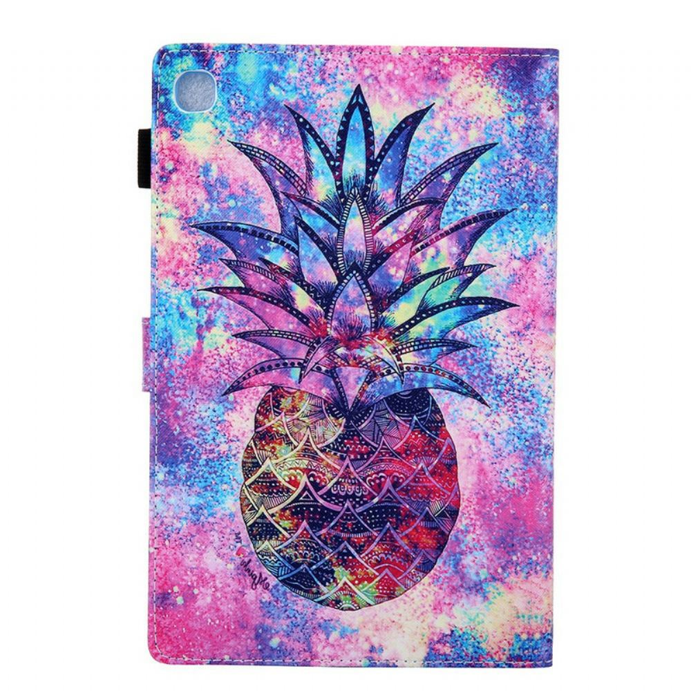 Kožené Pouzdro Na Samsung Galaxy Tab S5e Ananas