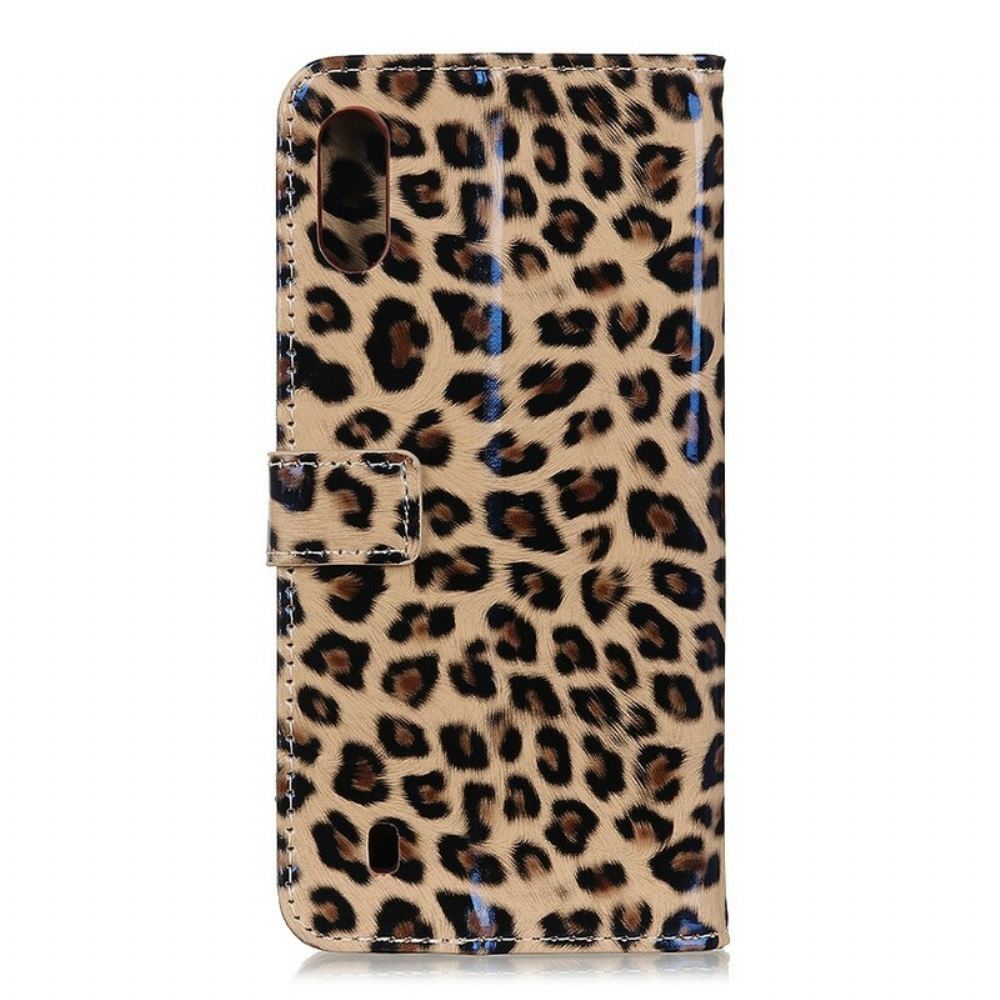 Kožené Pouzdro Na Samsung Galaxy A10 Leopard