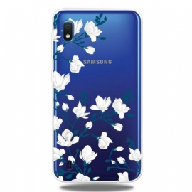 Kryt Na Samsung Galaxy A10 Bílé Květy