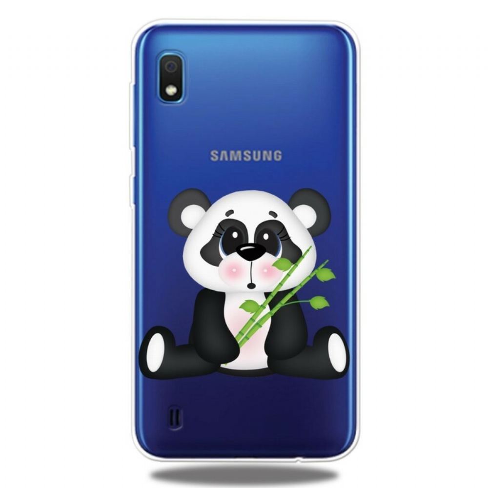 Kryt Na Samsung Galaxy A10 Transparentní Smutná Panda