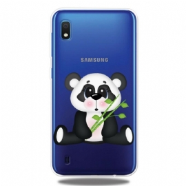 Kryt Na Samsung Galaxy A10 Transparentní Smutná Panda