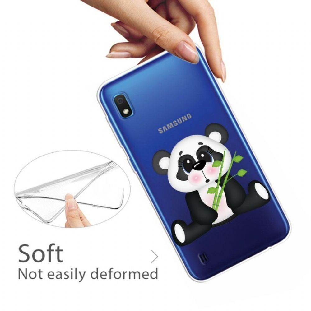 Kryt Na Samsung Galaxy A10 Transparentní Smutná Panda