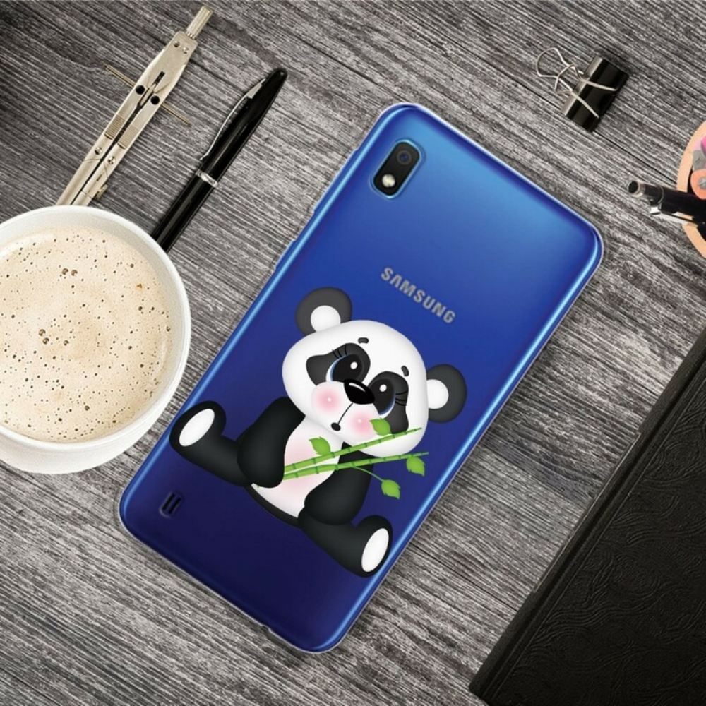 Kryt Na Samsung Galaxy A10 Transparentní Smutná Panda