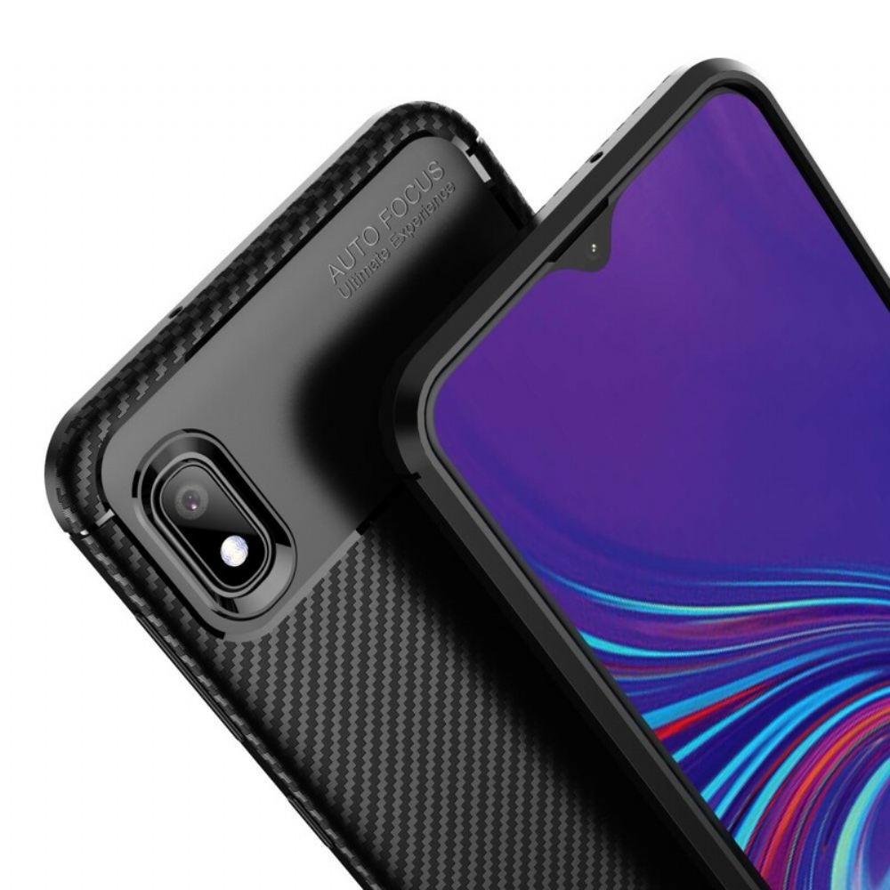 Kryty Na Mobil Na Samsung Galaxy A10 Flexibilní Textura Uhlíkových Vláken