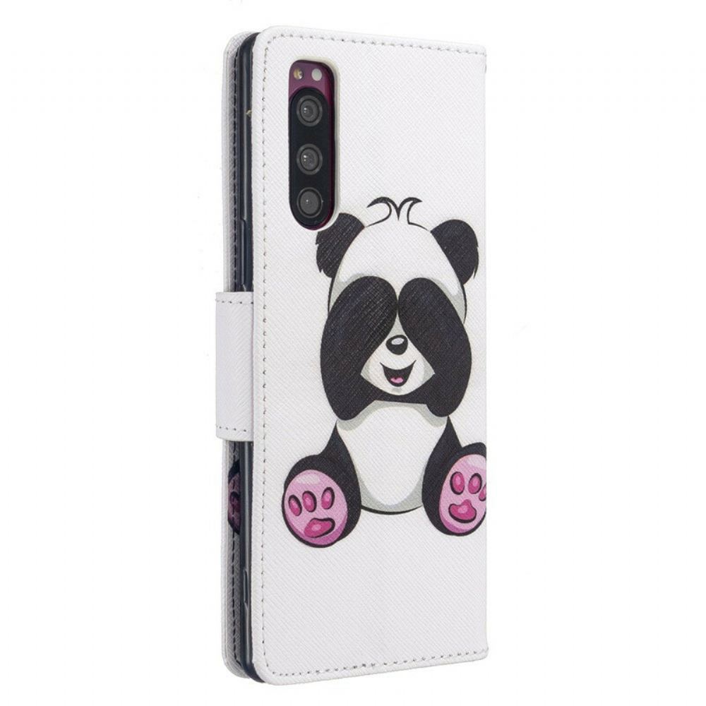 Flipové Pouzdro Na Sony Xperia 5 Panda Zábava