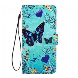 Flipové Pouzdro Na Xiaomi Redmi 7A Na Lana Love Butterflies Strappy